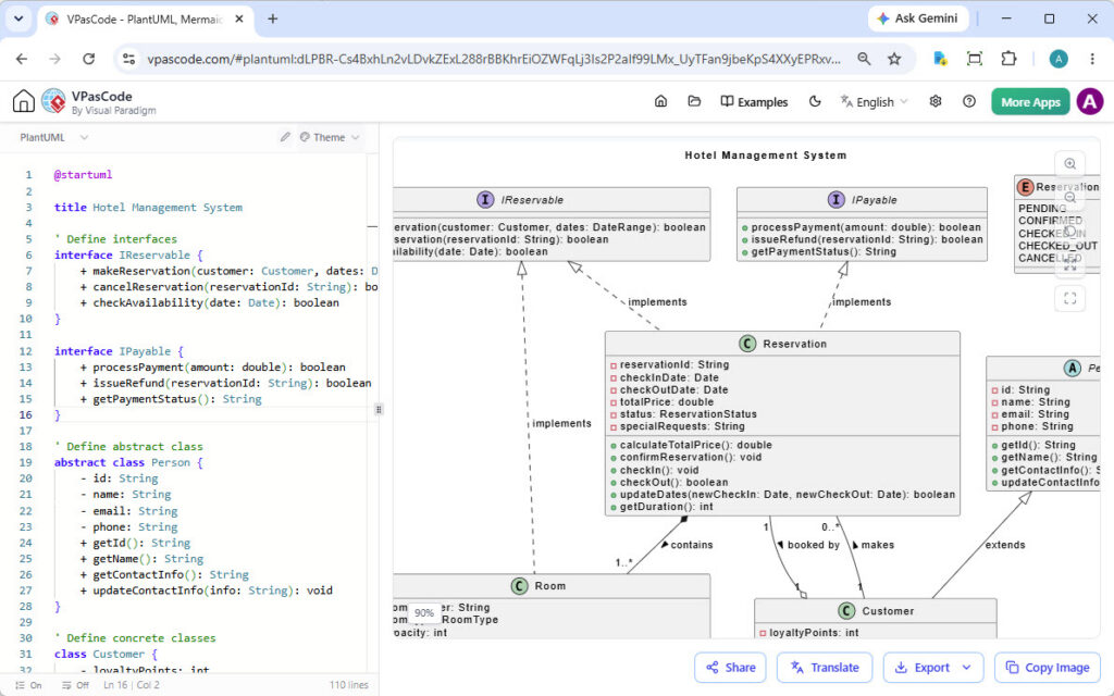 Mastering Class Diagrams in VPasCode: Designing the Hotel Management System