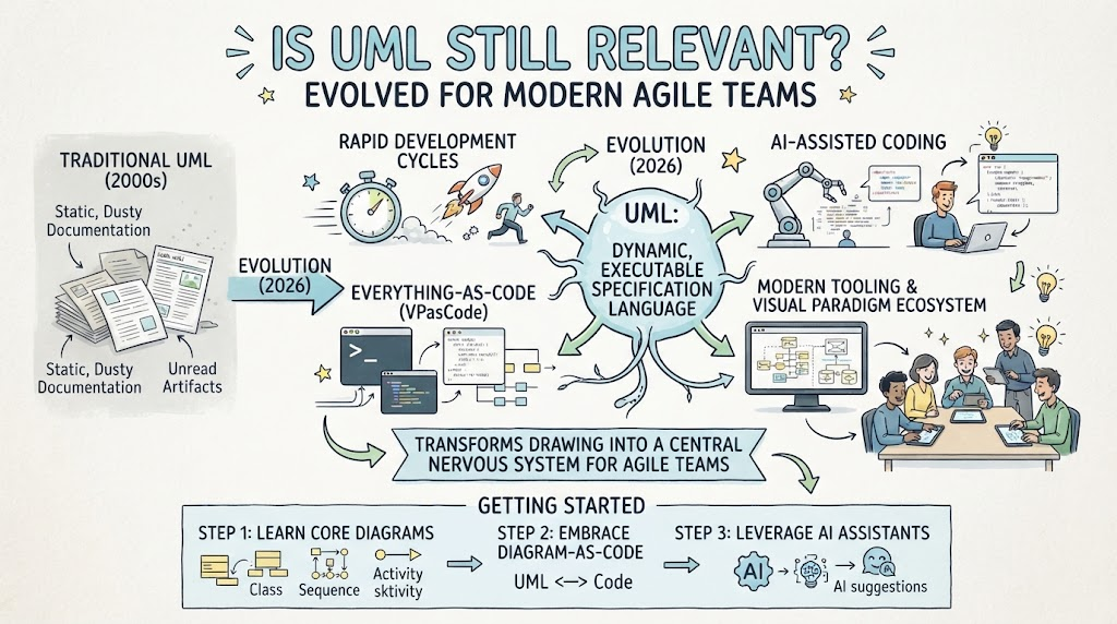 Is UML Dead? How to Modernize Your Modeling for Agile and AI Teams