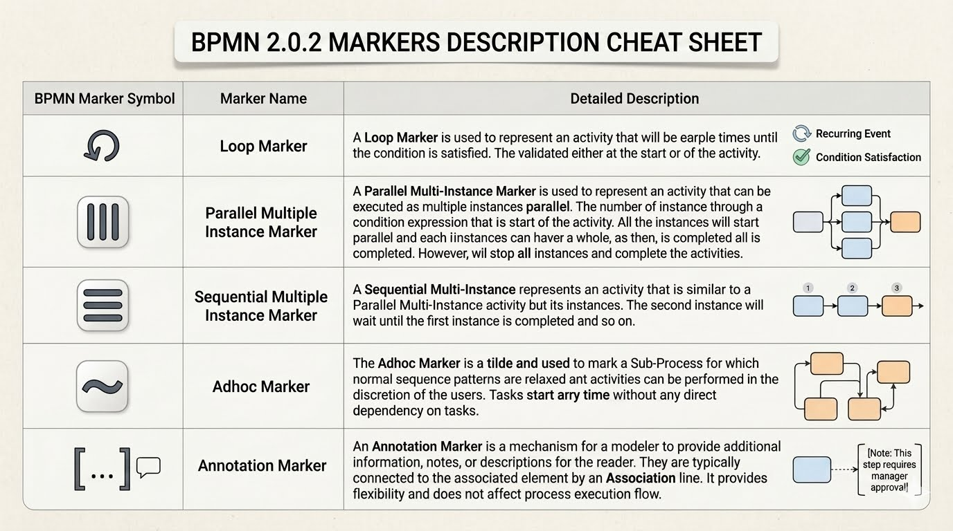 Mastering BPMN 2.0.2: A Guide to Essential Process Markers